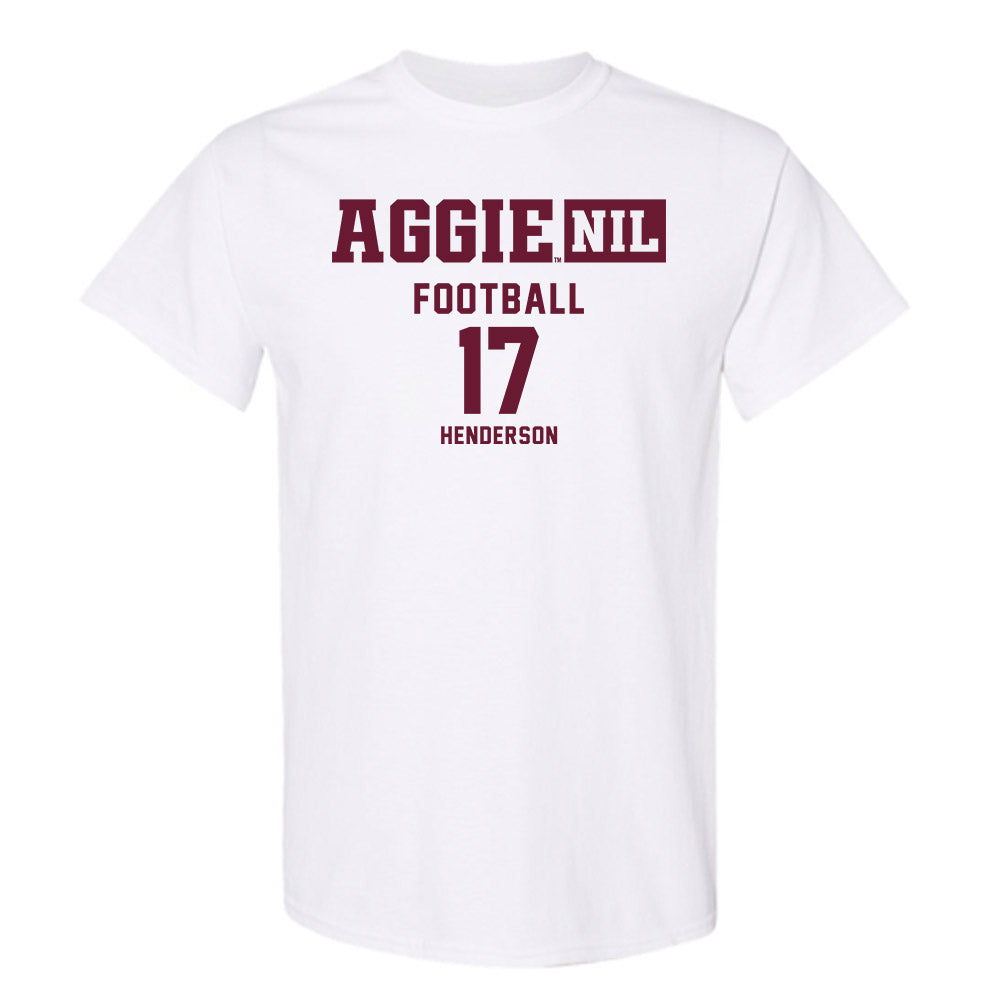 Texas A&M - NCAA Football : Ryan Henderson - Aggies NIL Classic Shersey T-Shirt-0