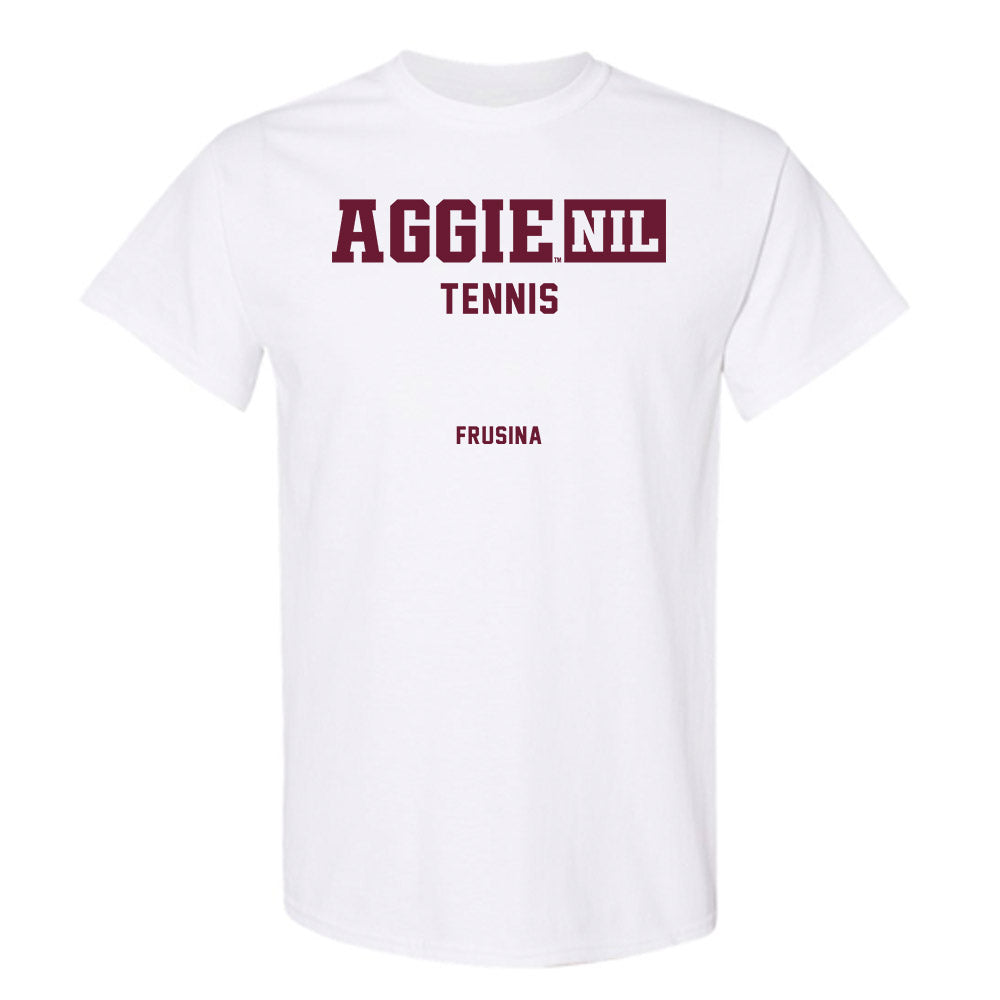 Texas A&M - NCAA Men's Tennis : Alex Frusina - Aggies NIL Classic Shersey T-Shirt-0
