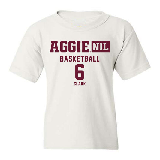 Texas A&M - NCAA Men's Basketball : Preston Clark - Aggies NIL Classic Shersey Youth T-Shirt-0