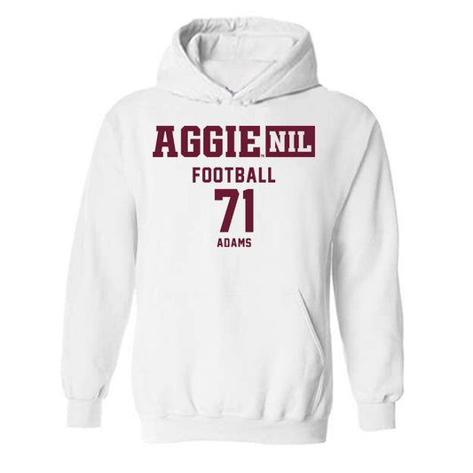 Texas A&M - NCAA Football : Tyree Adams - Aggies NIL Classic Shersey Hooded Sweatshirt-0