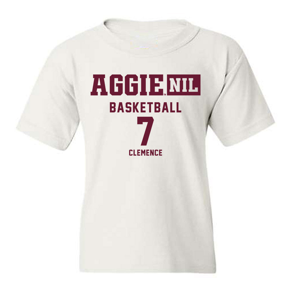 Texas A&M - NCAA Men's Basketball : Zach Clemence - Aggies NIL Classic Shersey Youth T-Shirt-0