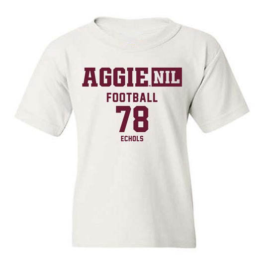 Texas A&M - NCAA Football : Coen Echols - Aggies NIL Classic Shersey Youth T-Shirt-0