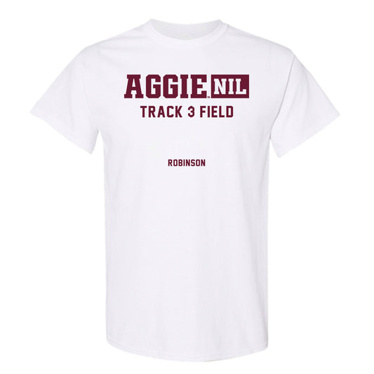 Texas A&M - NCAA Men's Track & Field : Auhmad Robinson - Aggies NIL Classic Shersey T-Shirt-0