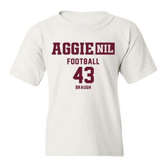 Texas A&M - NCAA Football : Carter Braugh - Aggies NIL Classic Shersey Youth T-Shirt-0