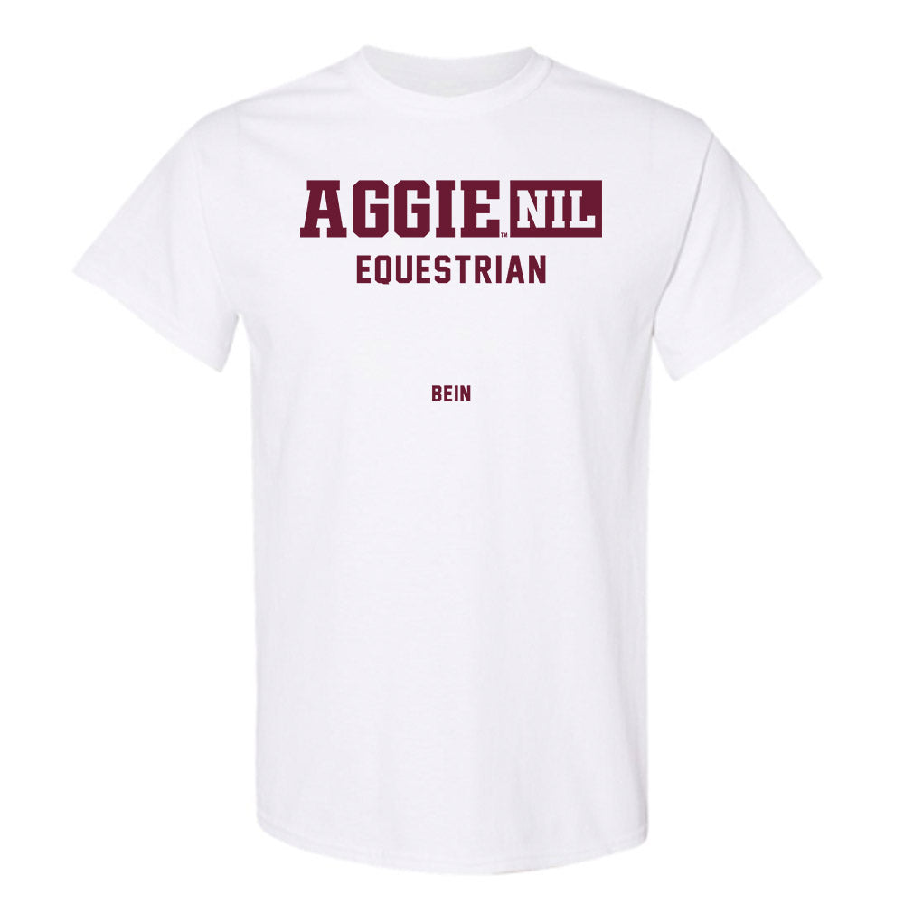 Texas A&M - NCAA Equestrian : Mckenna Bein - Aggies NIL Classic Shersey T-Shirt-0