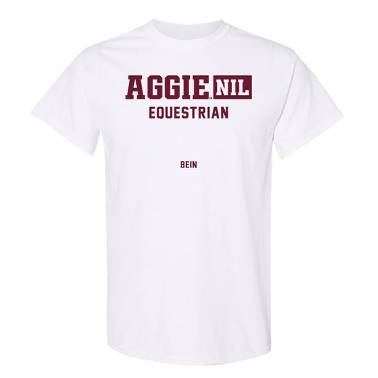 Texas A&M - NCAA Equestrian : Mckenna Bein - Aggies NIL Classic Shersey T-Shirt-0