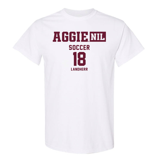 Texas A&M - NCAA Women's Soccer : Lucy Landherr - Aggies NIL Classic Shersey T-Shirt-0