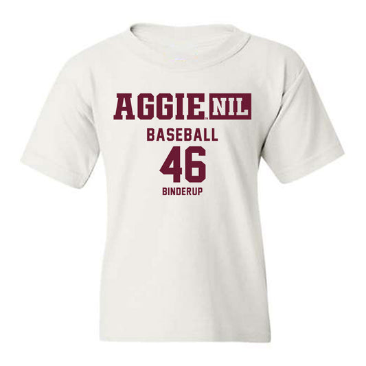 Texas A&M - NCAA Baseball : Blake Binderup - Aggies NIL Classic Shersey Youth T-Shirt-0