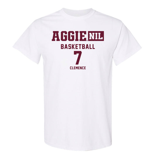 Texas A&M - NCAA Men's Basketball : Zach Clemence - Aggies NIL Classic Shersey T-Shirt-0