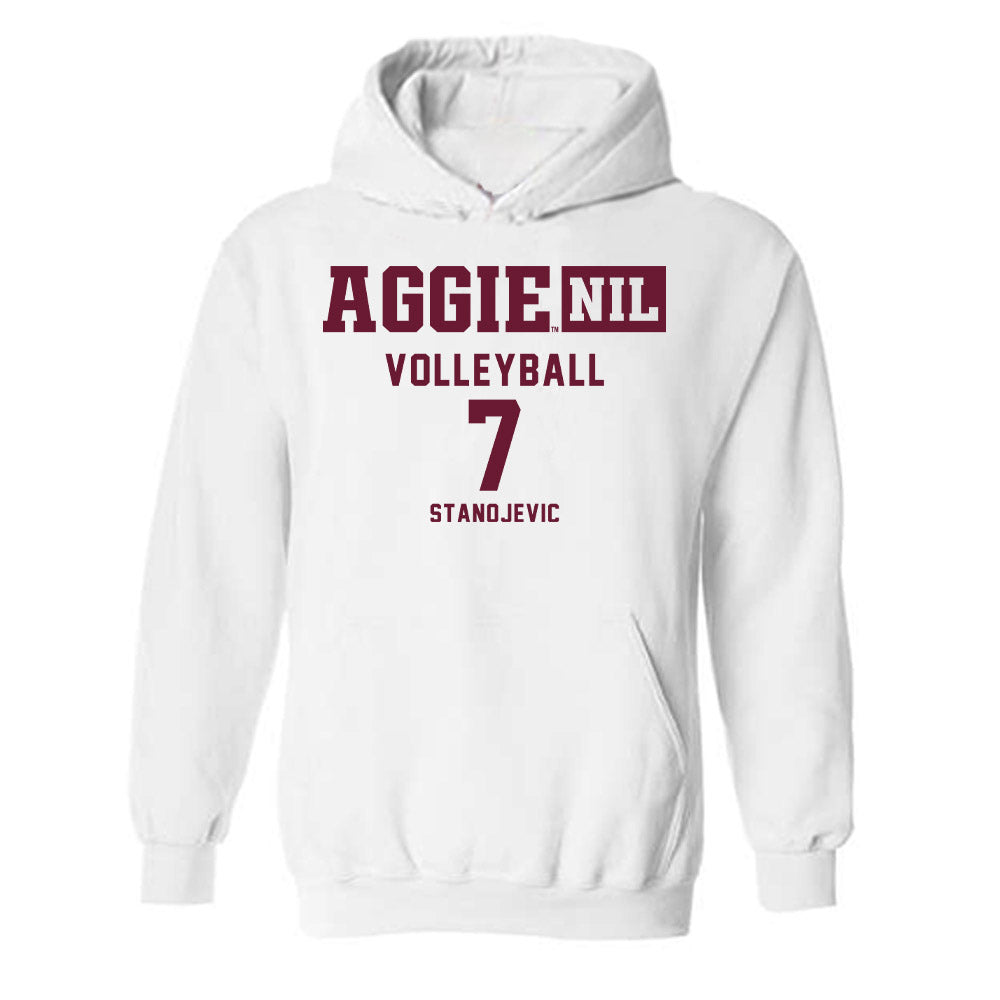 Texas A&M - NCAA Women's Volleyball : Djurdja Stanojevic - Aggies NIL Classic Shersey Hooded Sweatshirt-0