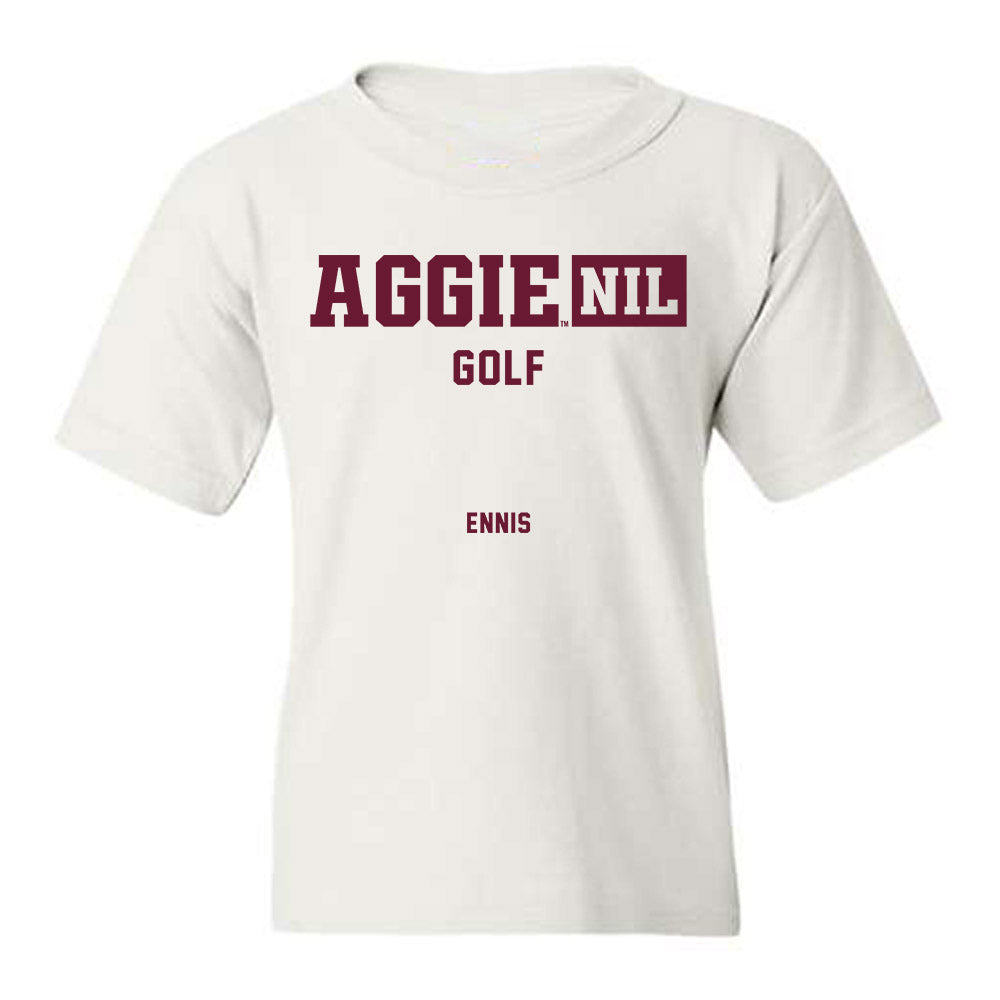 Texas A&M - NCAA Men's Golf : Wheaton Ennis - Aggies NIL Classic Shersey Youth T-Shirt-0