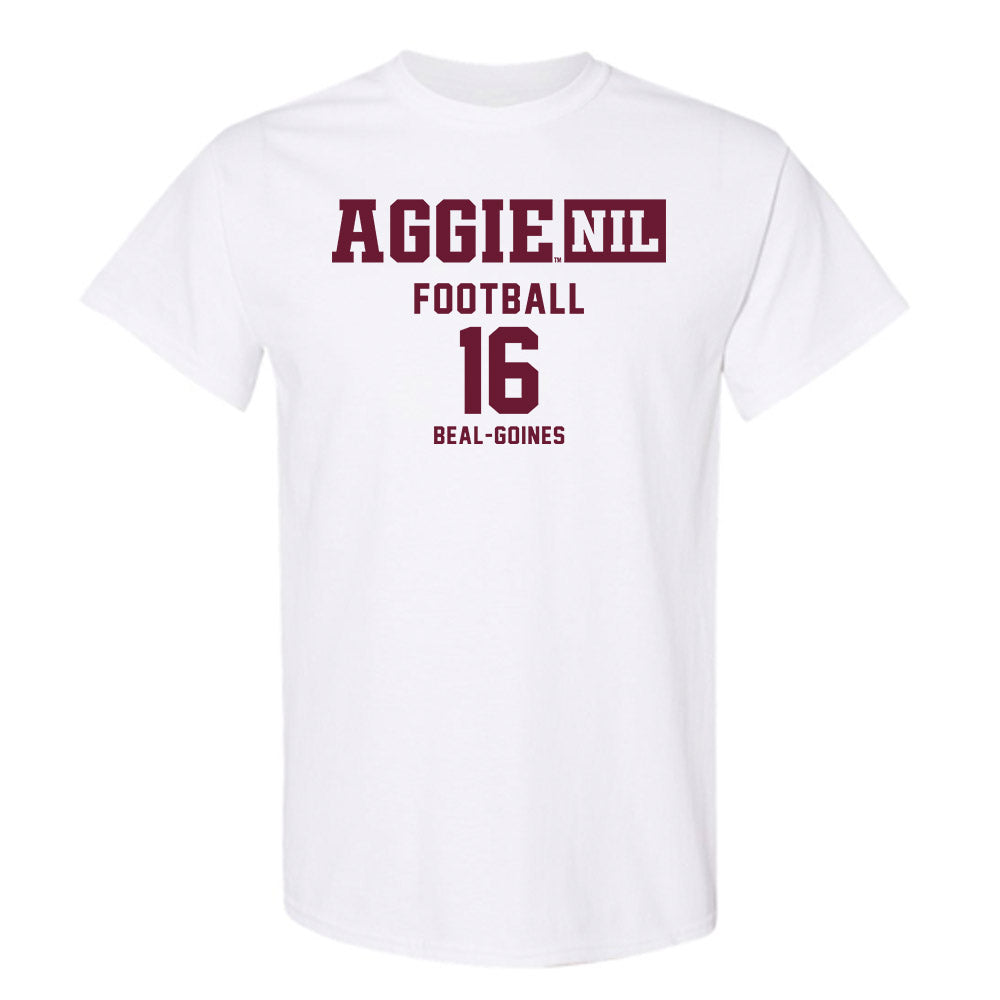 Texas A&M - NCAA Football : Jamar Beal-Goines - Aggies NIL Classic Shersey T-Shirt-0