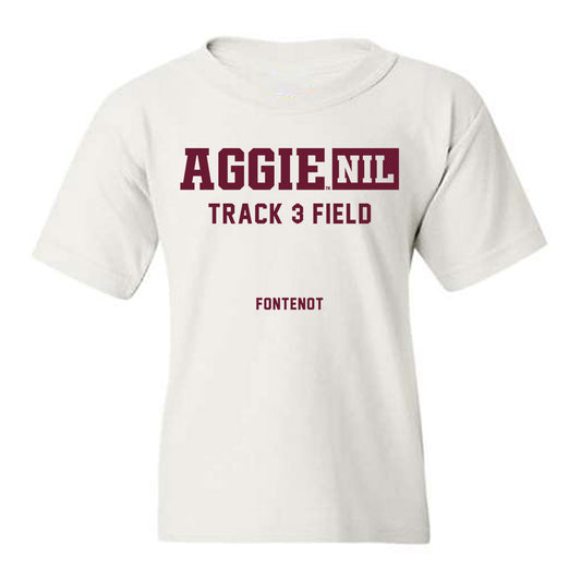 Texas A&M - NCAA Women's Track & Field : Kennady Fontenot - Aggies NIL Classic Shersey Youth T-Shirt-0