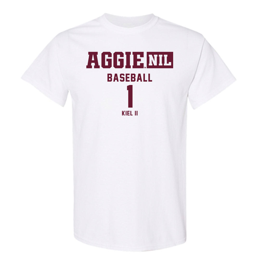 Texas A&M - NCAA Baseball : Terrence Kiel II - Aggies NIL Classic Shersey T-Shirt-0