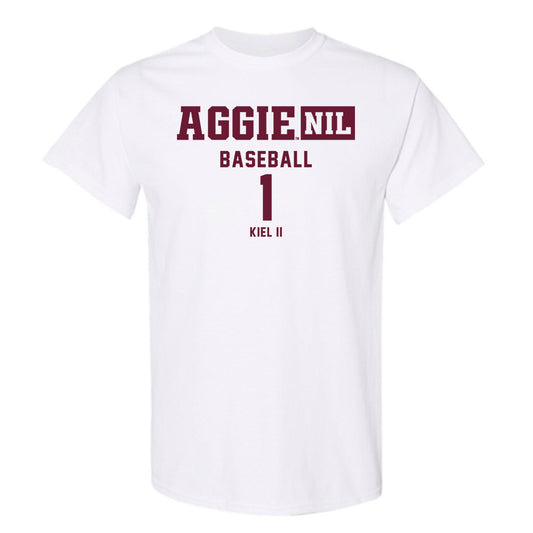 Texas A&M - NCAA Baseball : Terrence Kiel II - Aggies NIL Classic Shersey T-Shirt-0