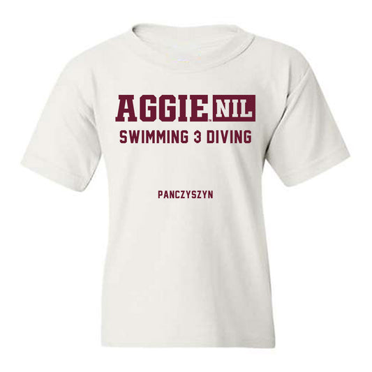 Texas A&M - NCAA Women's Swimming & Diving : Halina Panczyszyn - Aggies NIL Classic Shersey Youth T-Shirt-0