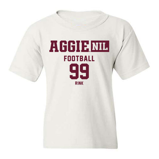 Texas A&M - NCAA Football : Landon Rink - Aggies NIL Classic Shersey Youth T-Shirt-0