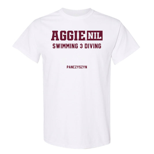 Texas A&M - NCAA Women's Swimming & Diving : Halina Panczyszyn - Aggies NIL Classic Shersey T-Shirt-0