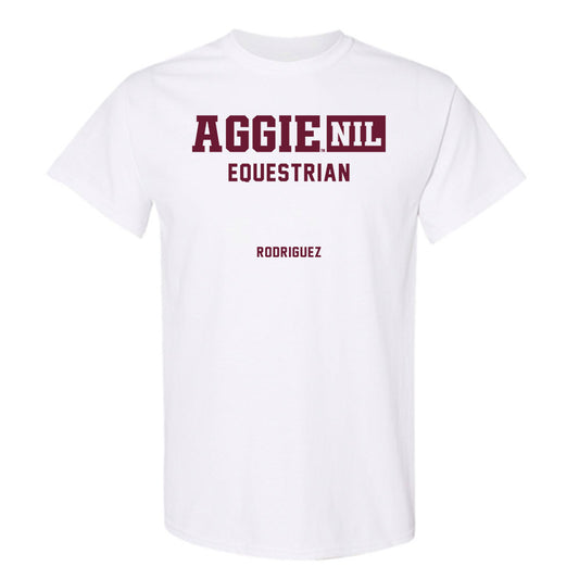 Texas A&M - NCAA Equestrian : Marianna Rodriguez - Aggies NIL Classic Shersey T-Shirt-0