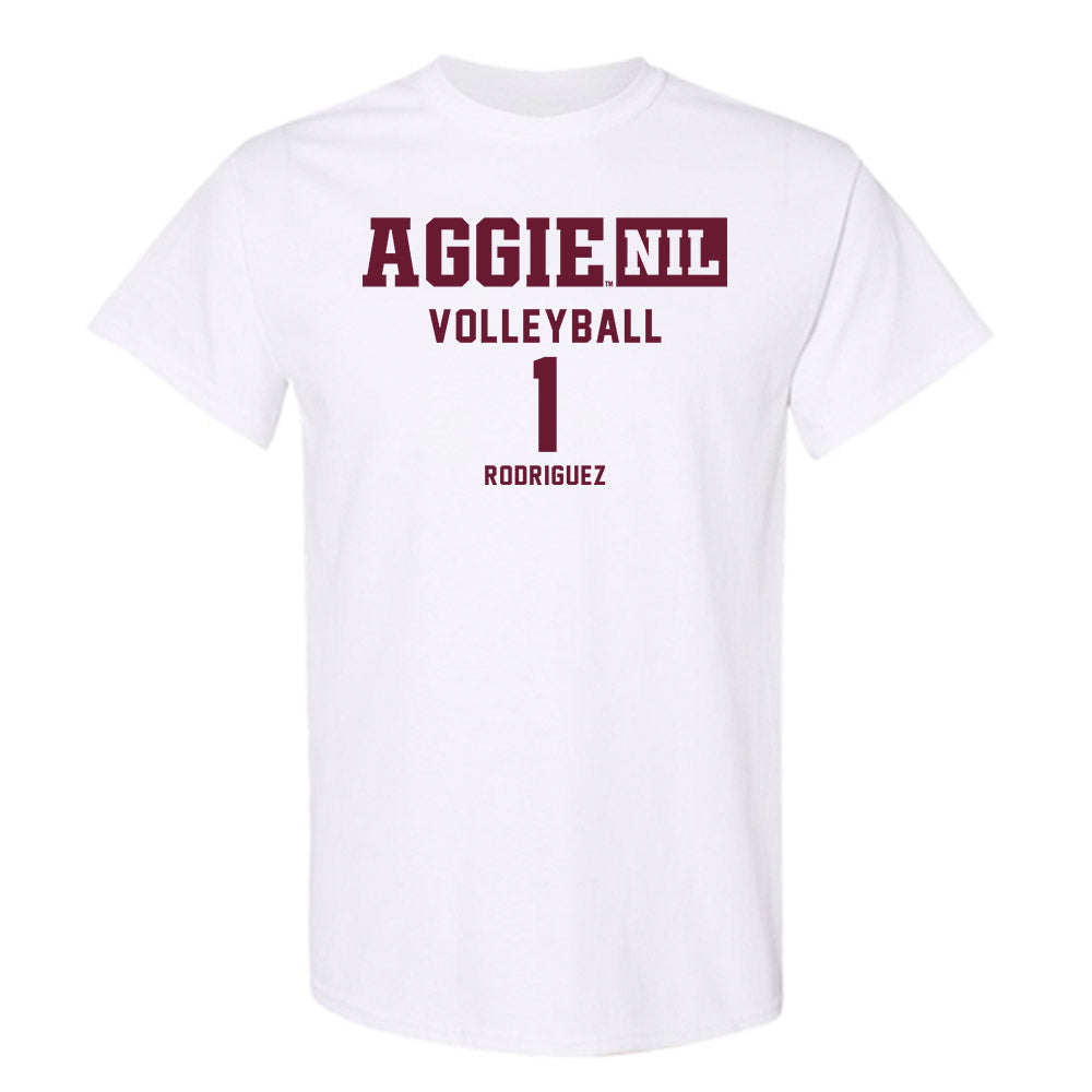 Texas A&M - NCAA Women's Volleyball : Gabi Rodriguez - Aggies NIL Classic Shersey T-Shirt-0