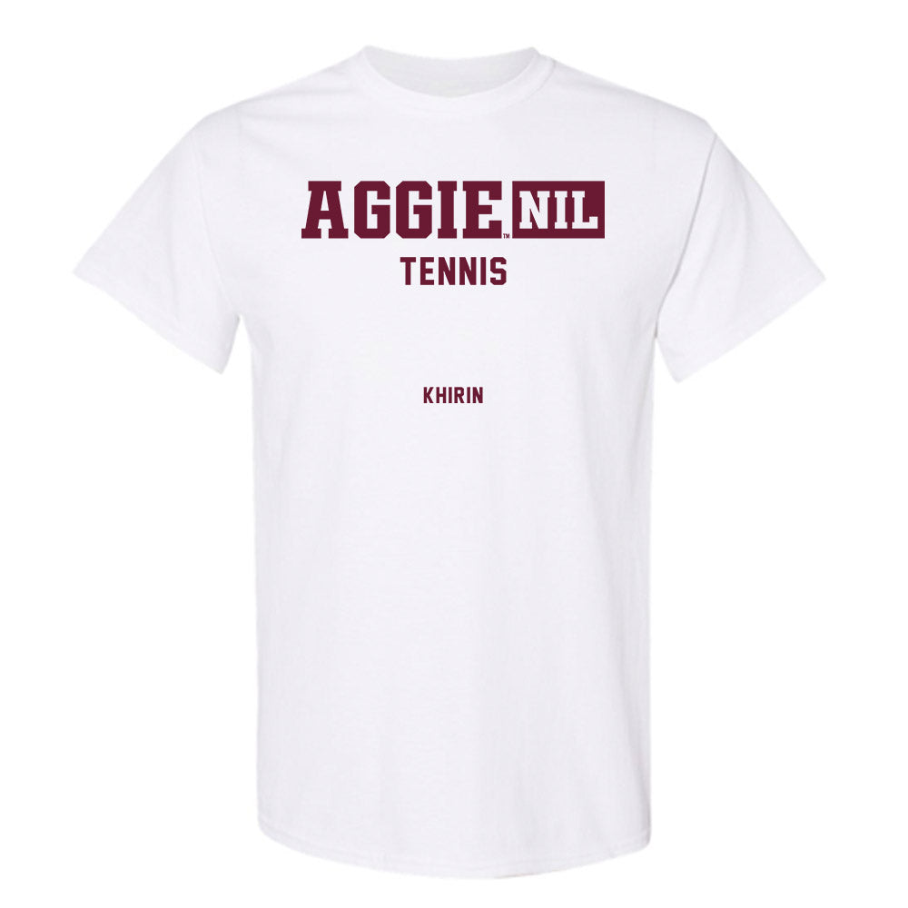 Texas A&M - NCAA Women's Tennis : Nicole Khirin - Aggies NIL Classic Shersey T-Shirt-0