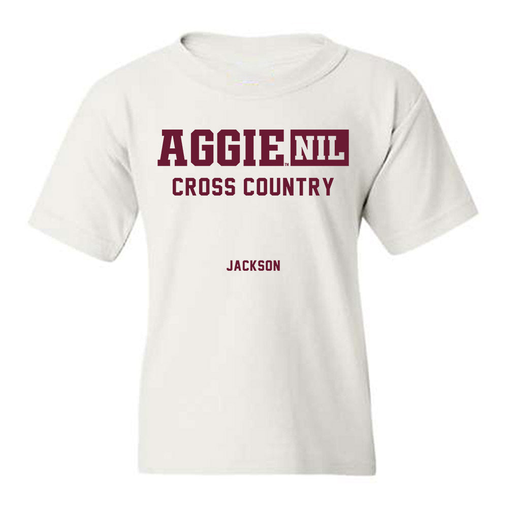 Texas A&M - NCAA Men's Cross Country : Hunter Jackson - Aggies NIL Classic Shersey Youth T-Shirt-0