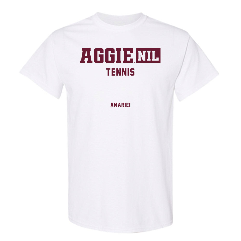 Texas A&M - NCAA Women's Tennis : Ilinca Amariei - Aggies NIL Classic Shersey T-Shirt-0