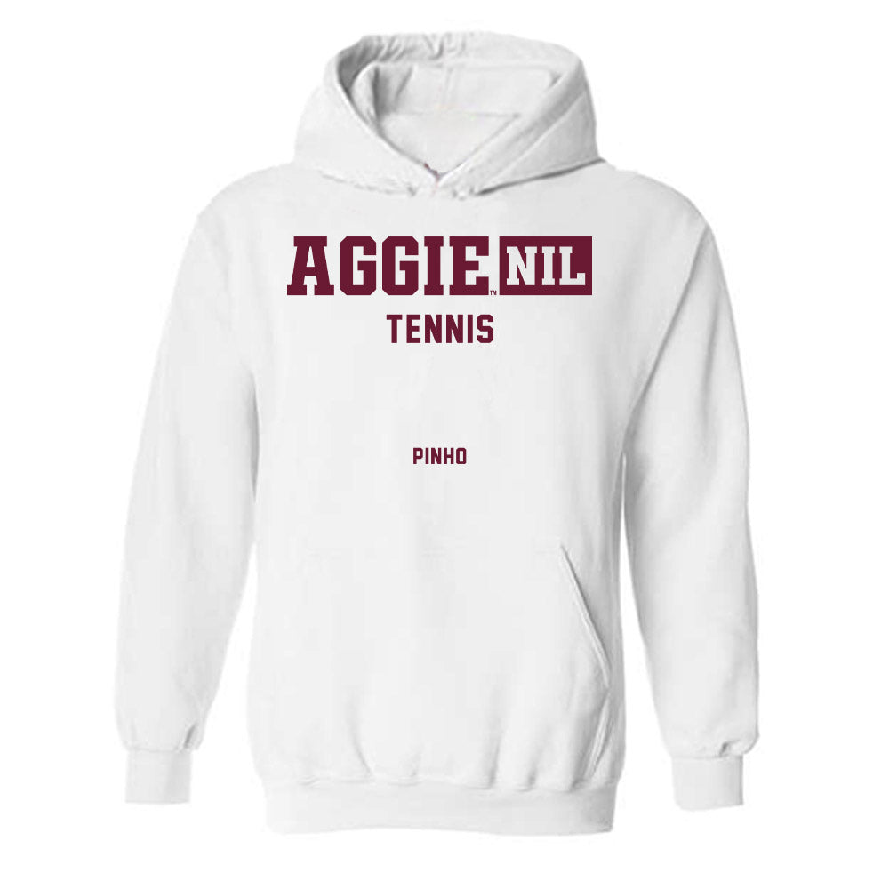Texas A&M - NCAA Men's Tennis : Tomas Pinho - Aggies NIL Classic Shersey Hooded Sweatshirt-0