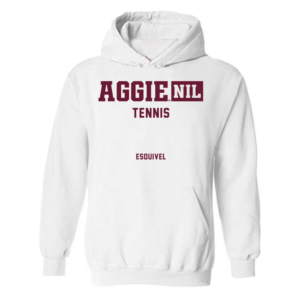 Texas A&M - NCAA Women's Tennis : Avery Esquivel - Aggies NIL Classic Shersey Hooded Sweatshirt-0