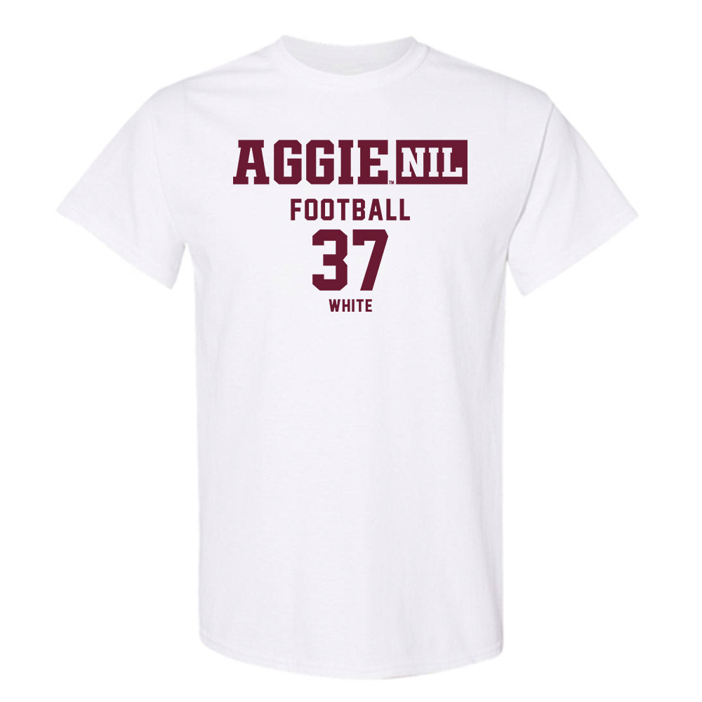 Texas A&M - NCAA Football : Tyler White - Aggies NIL Classic Shersey T-Shirt-0