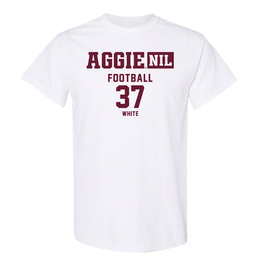 Texas A&M - NCAA Football : Tyler White - Aggies NIL Classic Shersey T-Shirt-0
