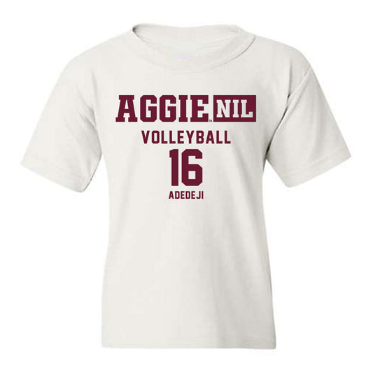 Texas A&M - NCAA Women's Volleyball : Lolufe Adedeji - Aggies NIL Classic Shersey Youth T-Shirt-0