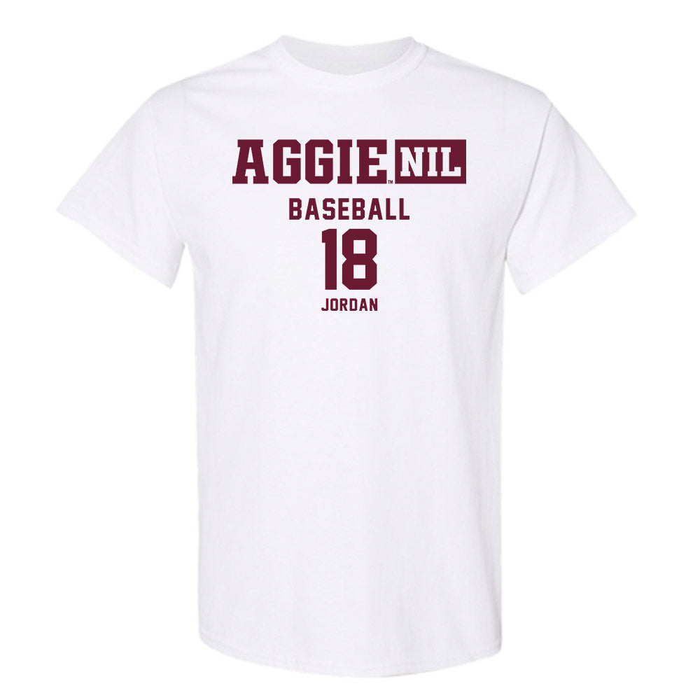 Texas A&M - NCAA Baseball : Wesley Jordan - Aggies NIL Classic Shersey T-Shirt-0