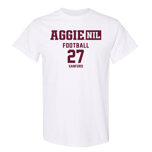 Texas A&M - NCAA Football : Daymion Sanford - Aggies NIL Classic Shersey T-Shirt-0