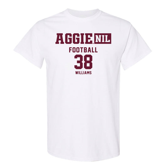 Texas A&M - NCAA Football : Whitaker Williams - Aggies NIL Classic Shersey T-Shirt-0