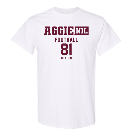 Texas A&M - NCAA Football : Luke Braden - Aggies NIL Classic Shersey T-Shirt-0