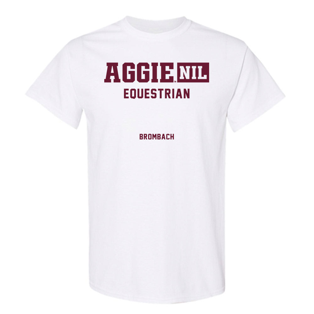 Texas A&M - NCAA Equestrian : McKayla Brombach - Aggies NIL Classic Shersey T-Shirt-0