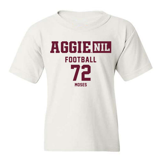 Texas A&M - NCAA Football : Joshua Moses - Aggies NIL Classic Shersey Youth T-Shirt-0