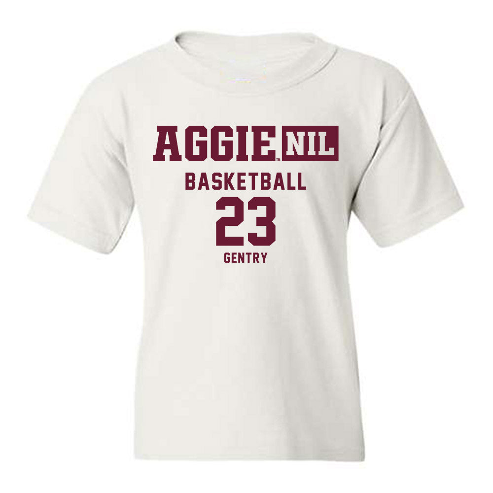 Texas A&M - NCAA Women's Basketball : Gianna Gentry - Aggies NIL Classic Shersey Youth T-Shirt-0