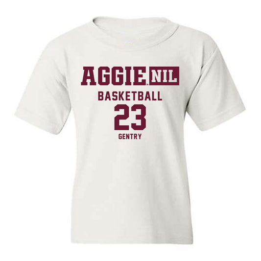 Texas A&M - NCAA Women's Basketball : Gianna Gentry - Aggies NIL Classic Shersey Youth T-Shirt-0