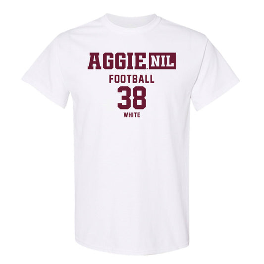 Texas A&M - NCAA Football : Jared White - Aggies NIL Classic Shersey T-Shirt-0