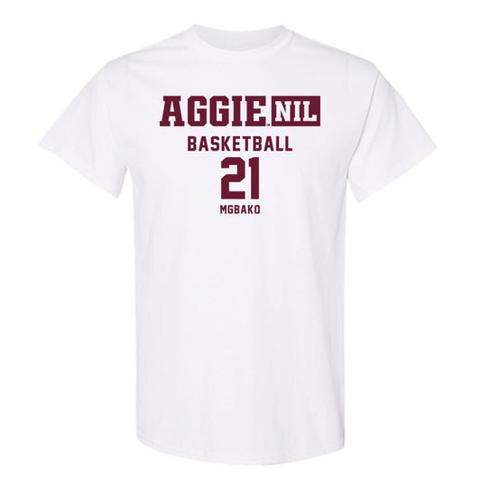 Texas A&M - NCAA Men's Basketball : Mackenzie Mgbako - Aggies NIL Classic Shersey T-Shirt-0
