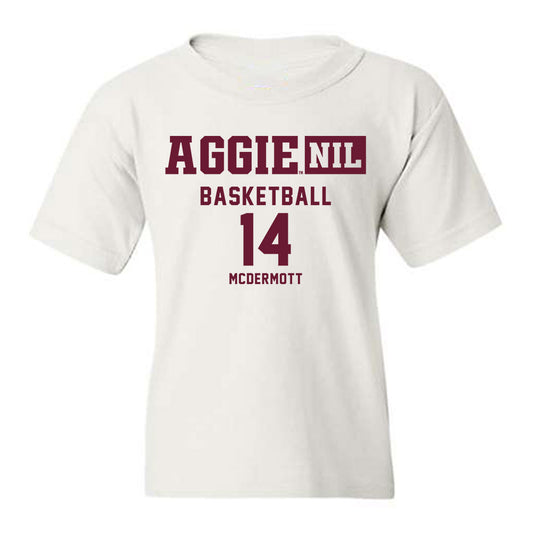 Texas A&M - NCAA Men's Basketball : Christopher McDermott - Aggies NIL Classic Shersey Youth T-Shirt-0