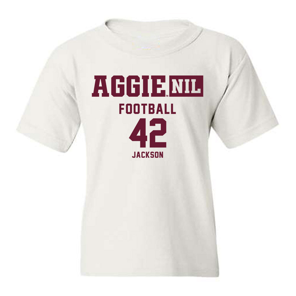 Texas A&M - NCAA Football : Kendall Jackson - Aggies NIL Classic Shersey Youth T-Shirt-0
