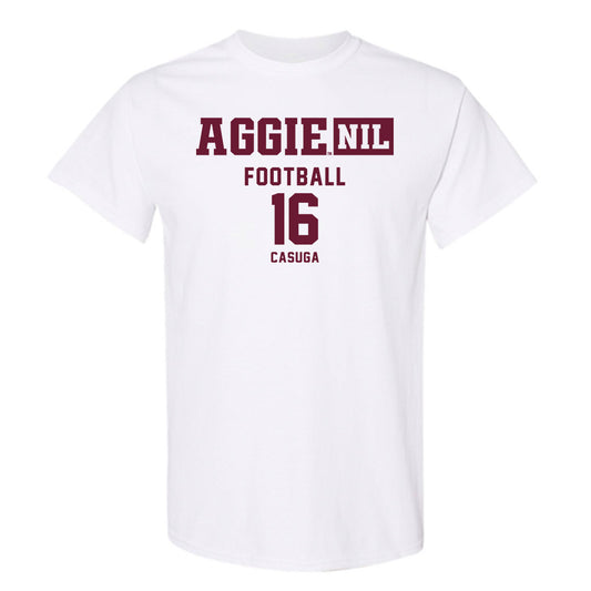 Texas A&M - NCAA Football : Helaman Casuga - Aggies NIL Classic Shersey T-Shirt-0