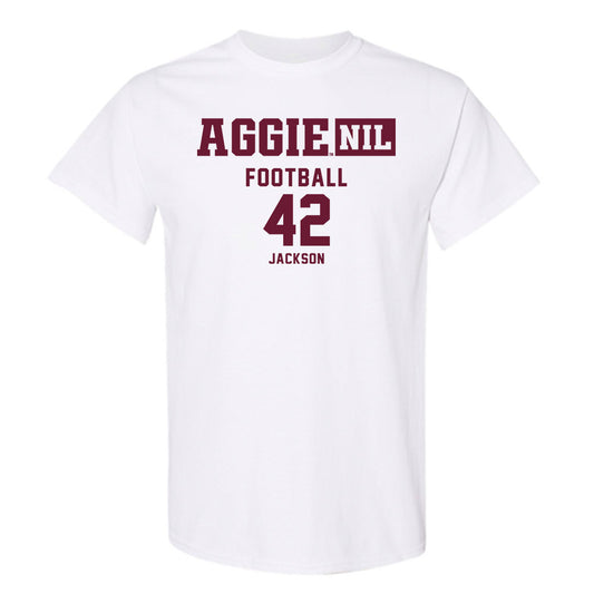 Texas A&M - NCAA Football : Kendall Jackson - Aggies NIL Classic Shersey T-Shirt-0