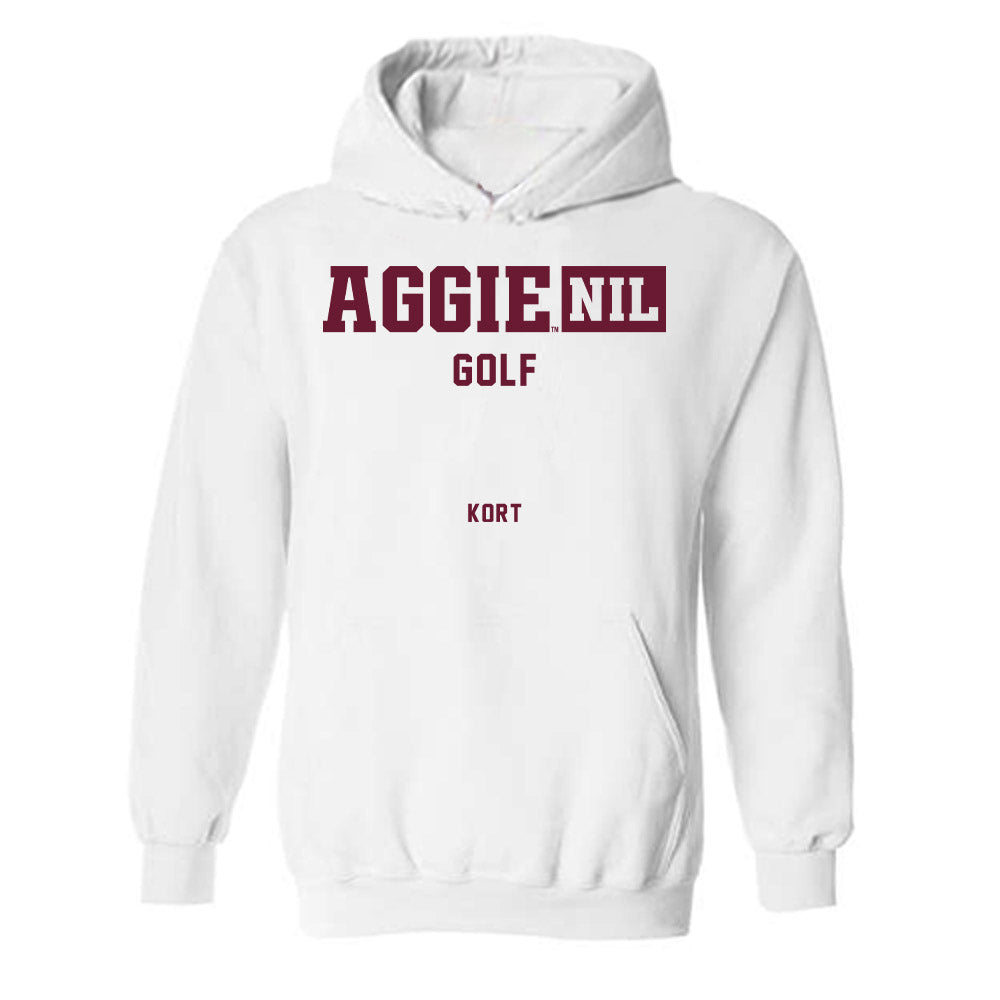 Texas A&M - NCAA Women's Golf : Brynn Kort - Aggies NIL Classic Shersey Hooded Sweatshirt-0