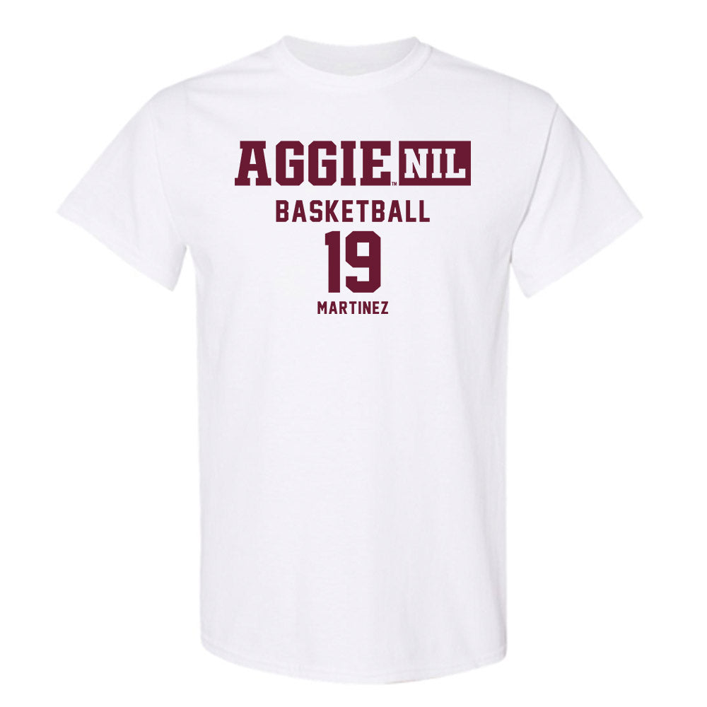 Texas A&M - NCAA Men's Basketball : Eemil Martinez - Aggies NIL Classic Shersey T-Shirt-0
