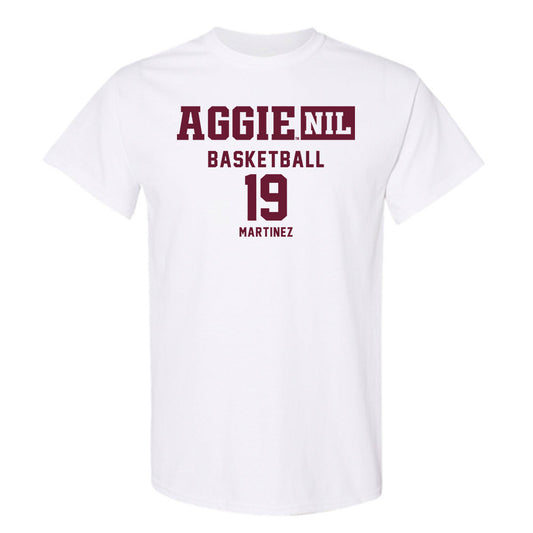 Texas A&M - NCAA Men's Basketball : Eemil Martinez - Aggies NIL Classic Shersey T-Shirt-0