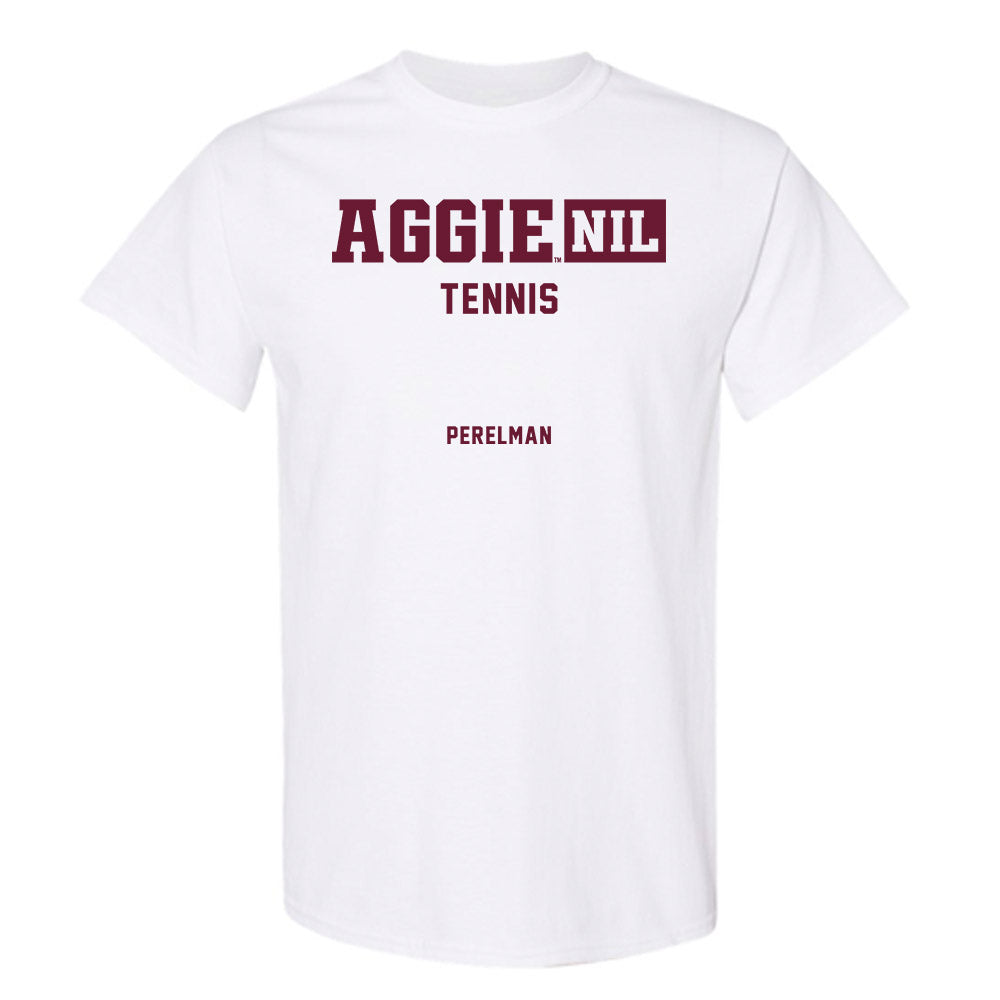 Texas A&M - NCAA Women's Tennis : Anna Perelman - Aggies NIL Classic Shersey T-Shirt-0